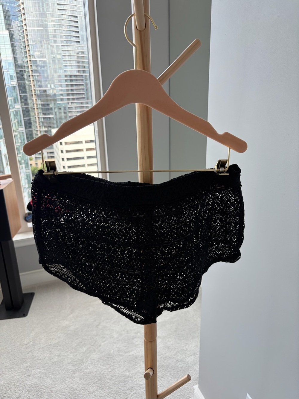Black Lace Shorts Victoria’s Secret